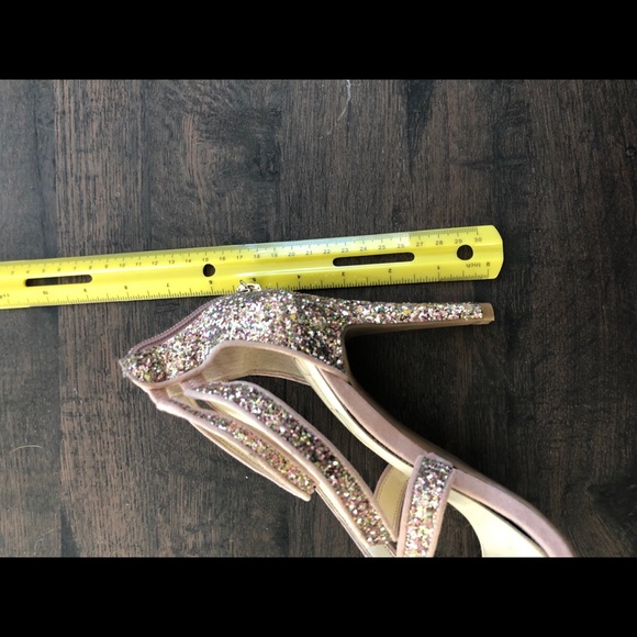 Jessica Simpson Blush Pink Glitter Suede heel - Picture 9 of 9